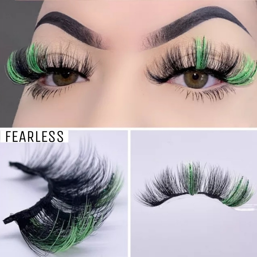 New! Color Glitter Lashes Mink Eyelashes